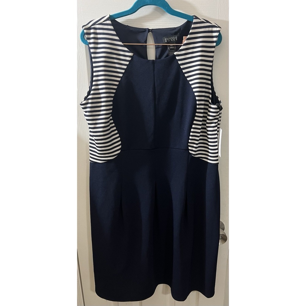 Enfocus‎ Studio Women's Plus Size 16W Polyester Spandex Sleeveless Dress